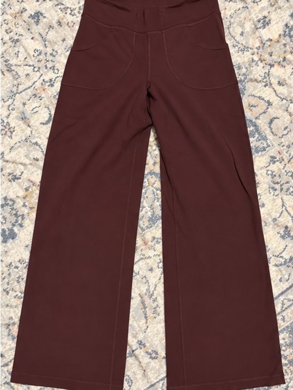 Lululemon Vintage Y2K Still Pants Burgundy Wide Leg Yoga Pants
